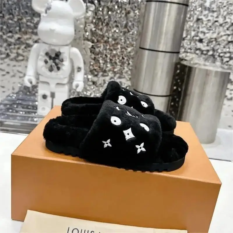 Louis Vuitton Monogram Furry Slides 1